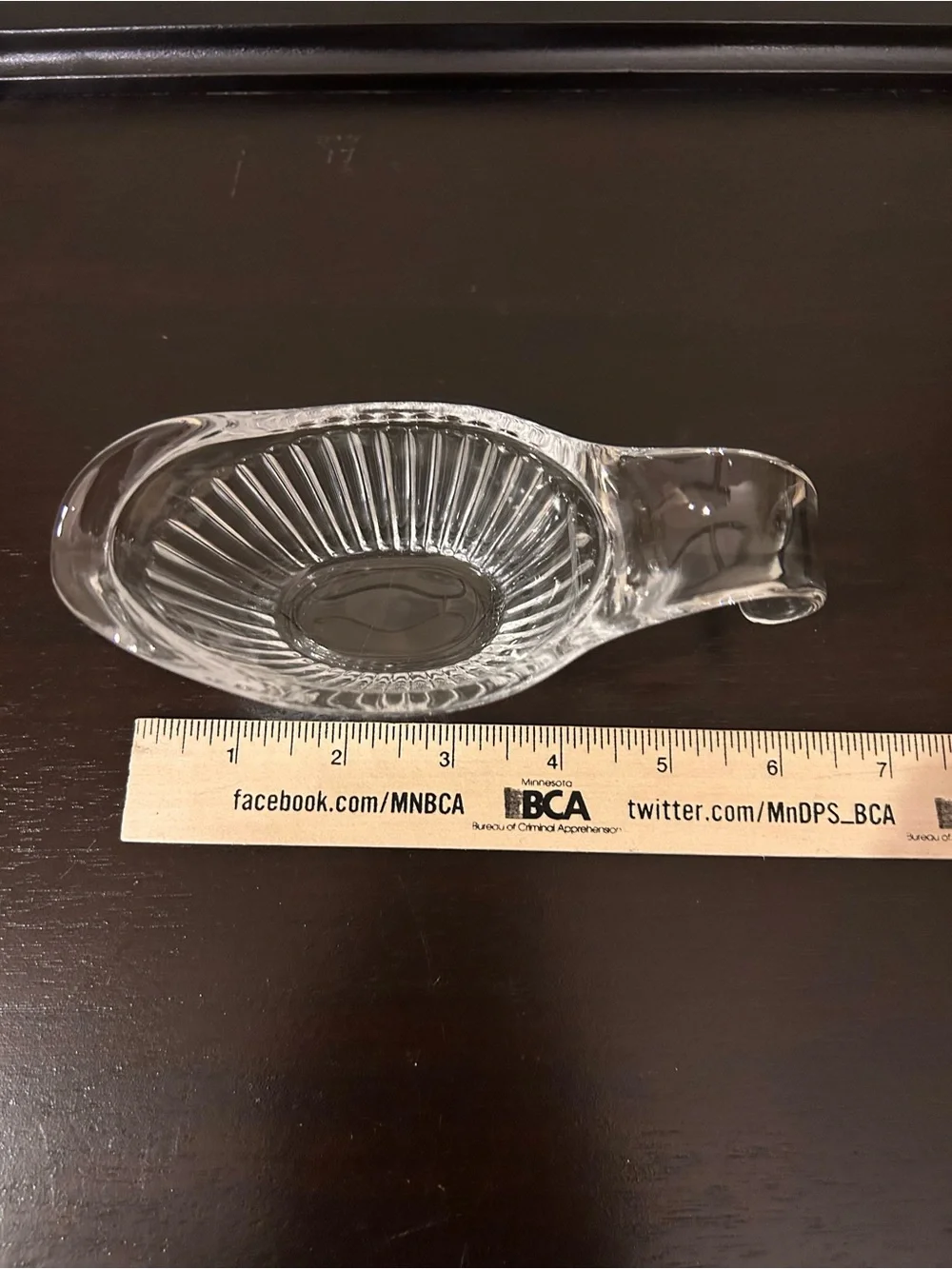Williams Sonoma Fluted 25% Lead Crystal Gravy Sauce Boat 4 oz excellent